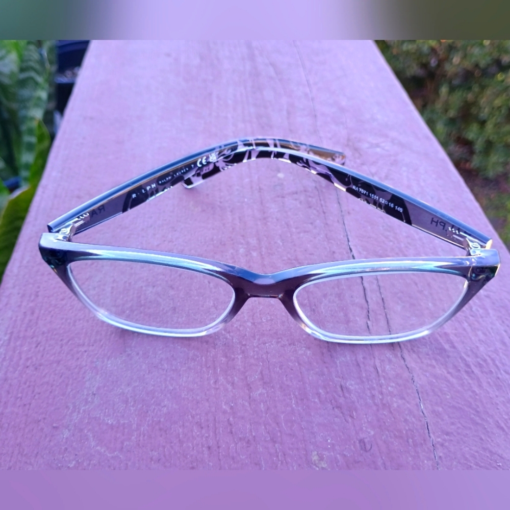 Ralph Lauren Black & White Floral Eyeglasses' Frames